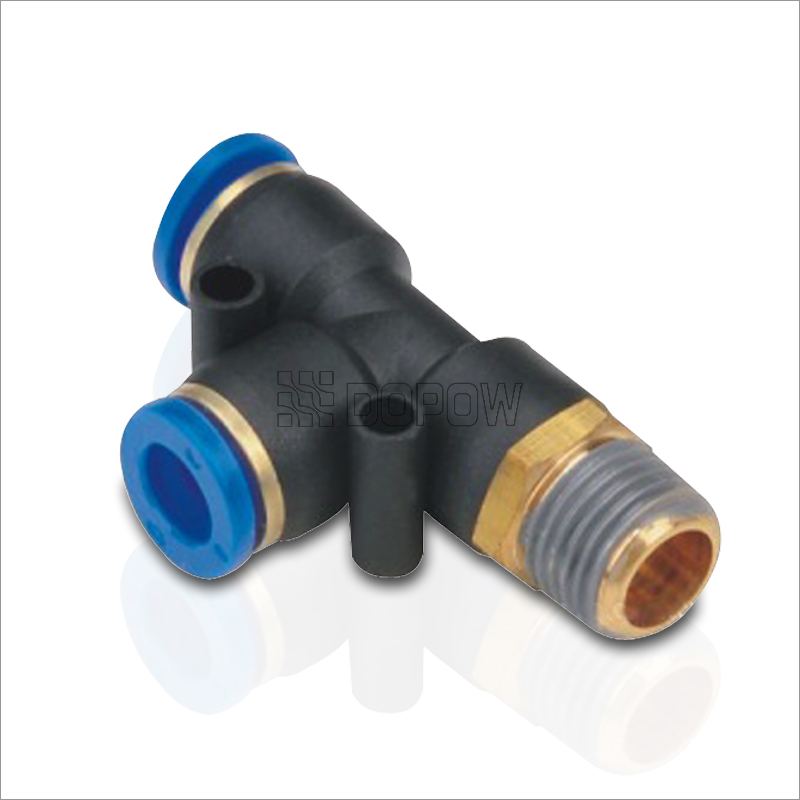 PD-Male-Run-Tee-Push-in-Fittings-Plastic-Pneumatic-Fittings