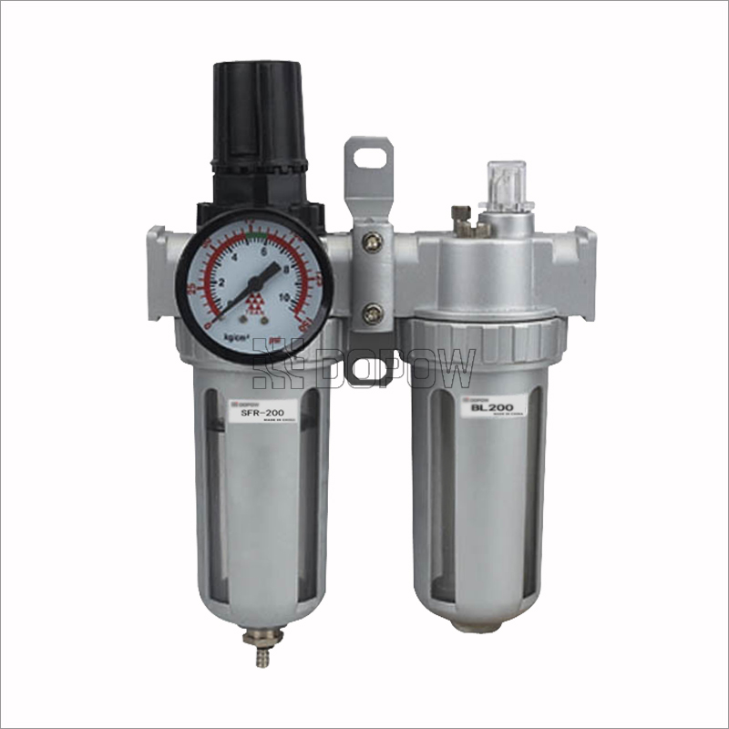 SFC200-Air-filter-regulator-Lubricator-F.R+L 2-Units-Air-Combination-1/4-port